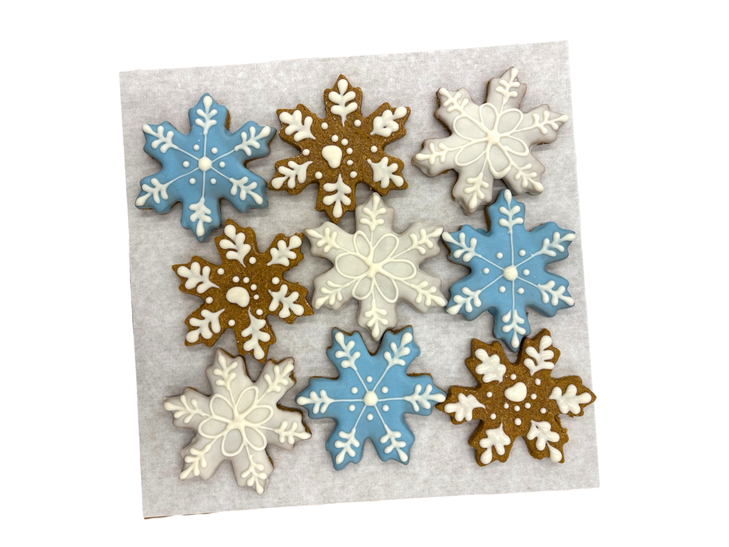 Snowflakes  - Tray of 9 *