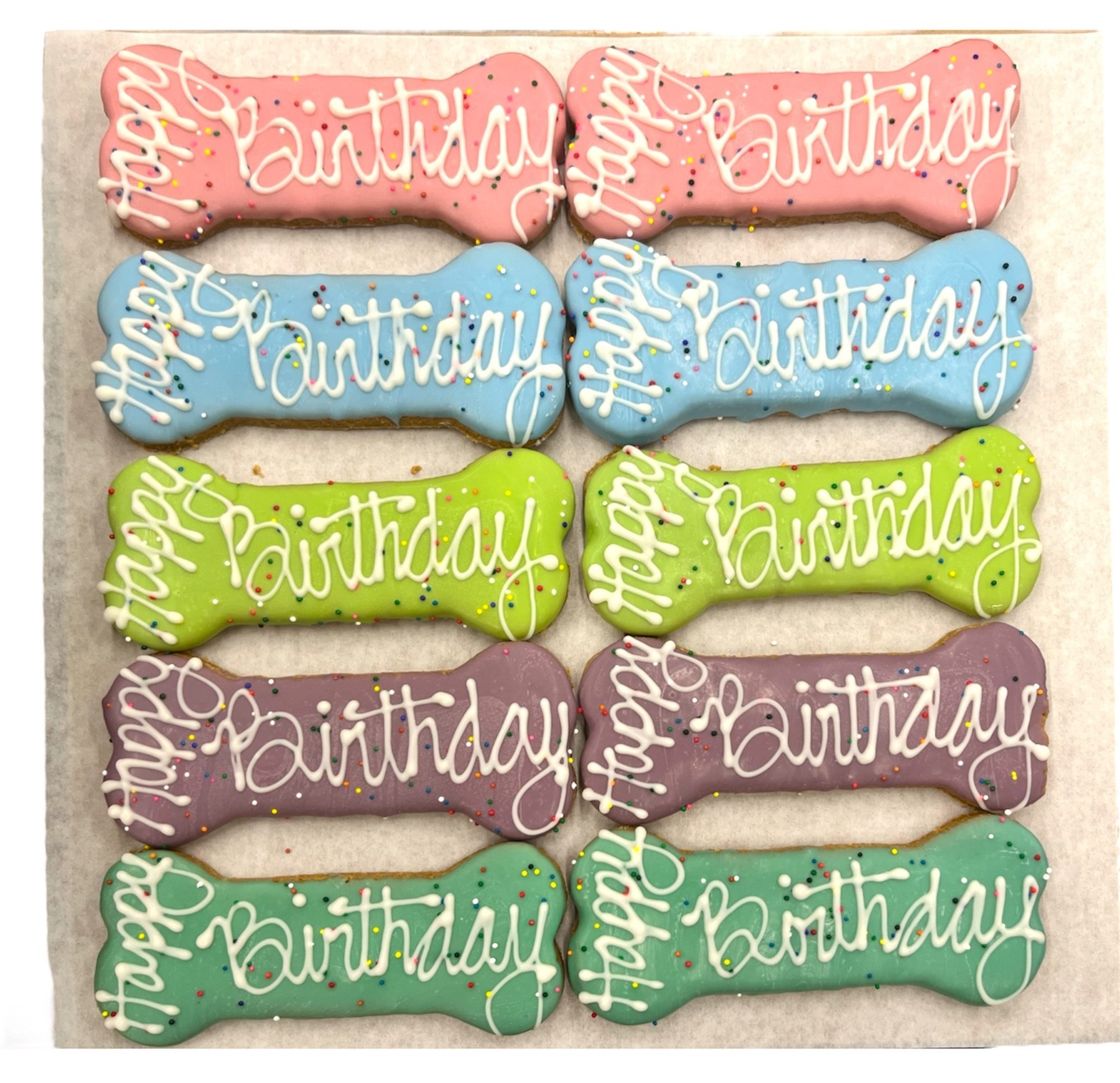 Happy Birthday Bones - Tray of 10