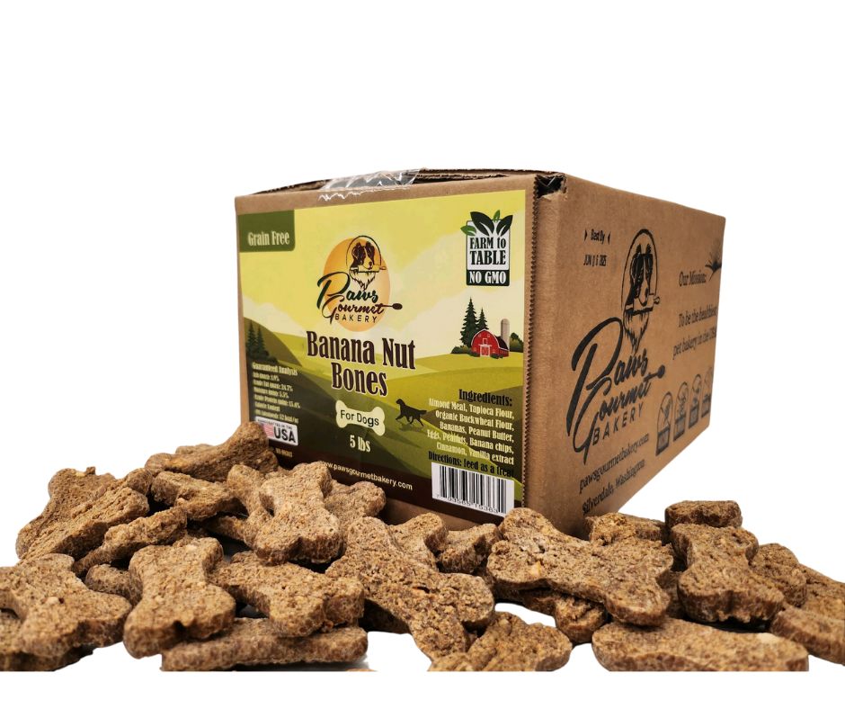 Banana Nut Bones (Grain Free) - 5 lb box