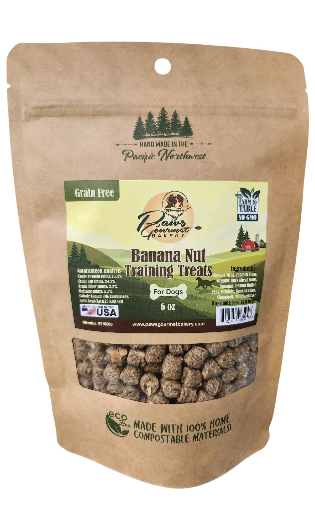 Banana Nut Training Treats (GF) 6 oz