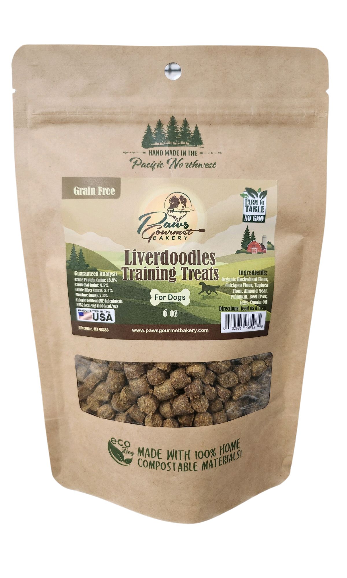 Liverdoodle Training Treats (Grain Free) 6 oz