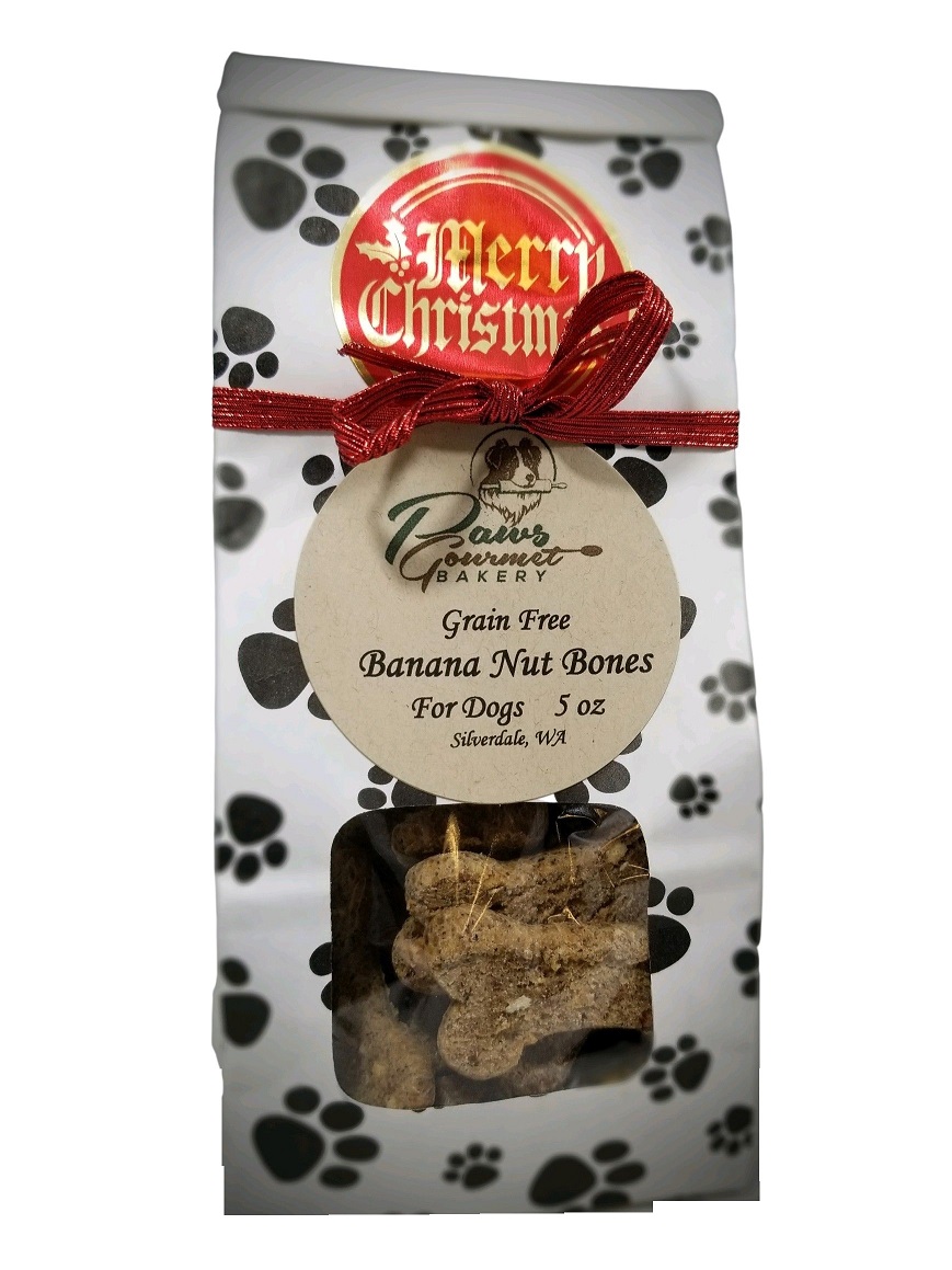 Banana Nut Bones (GF) 5 oz Gift Bag