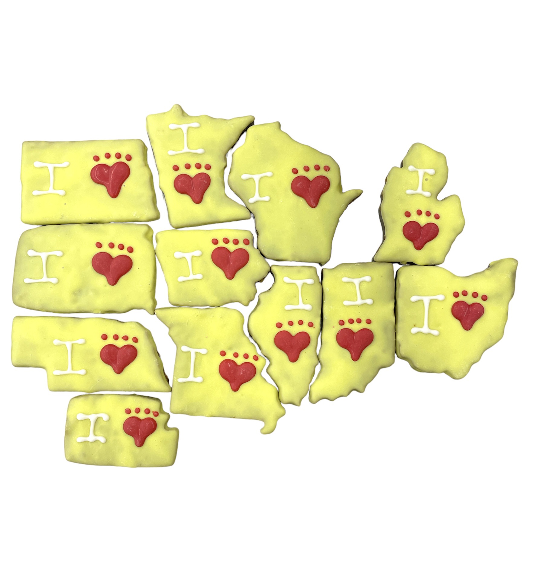 I HeartPrint My State - Tray of 12