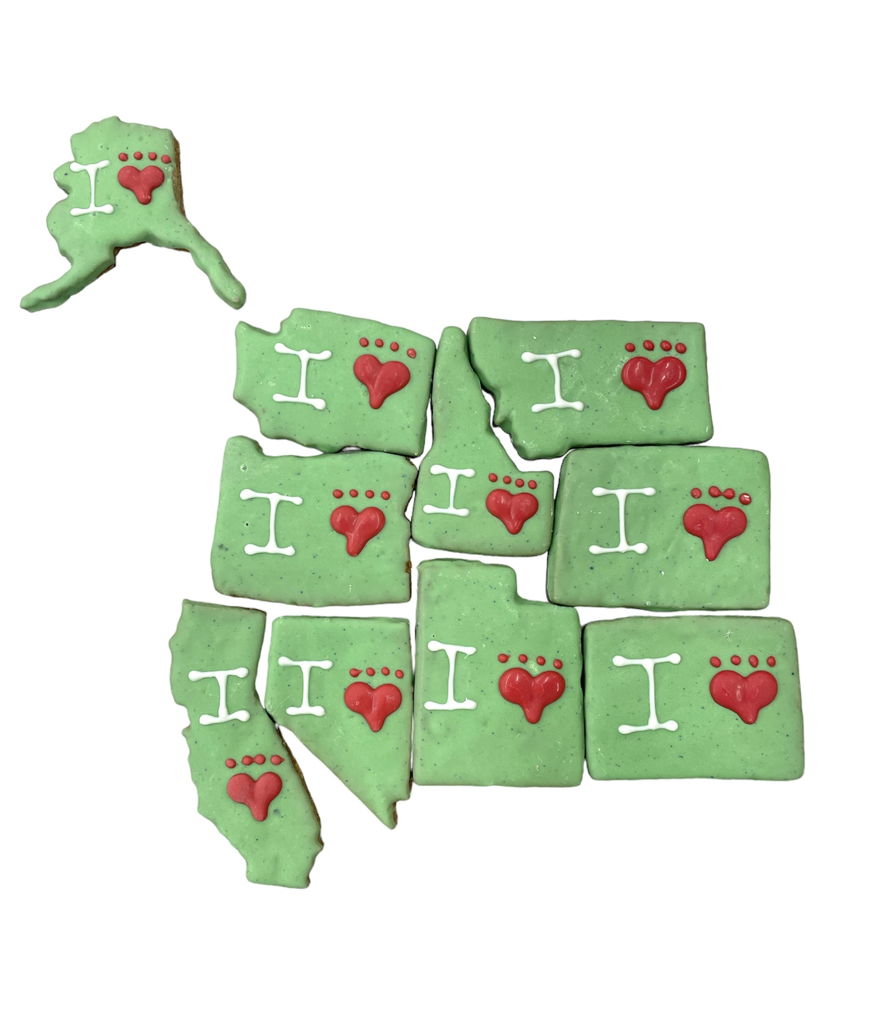 I HeartPrint My State - Tray of 12