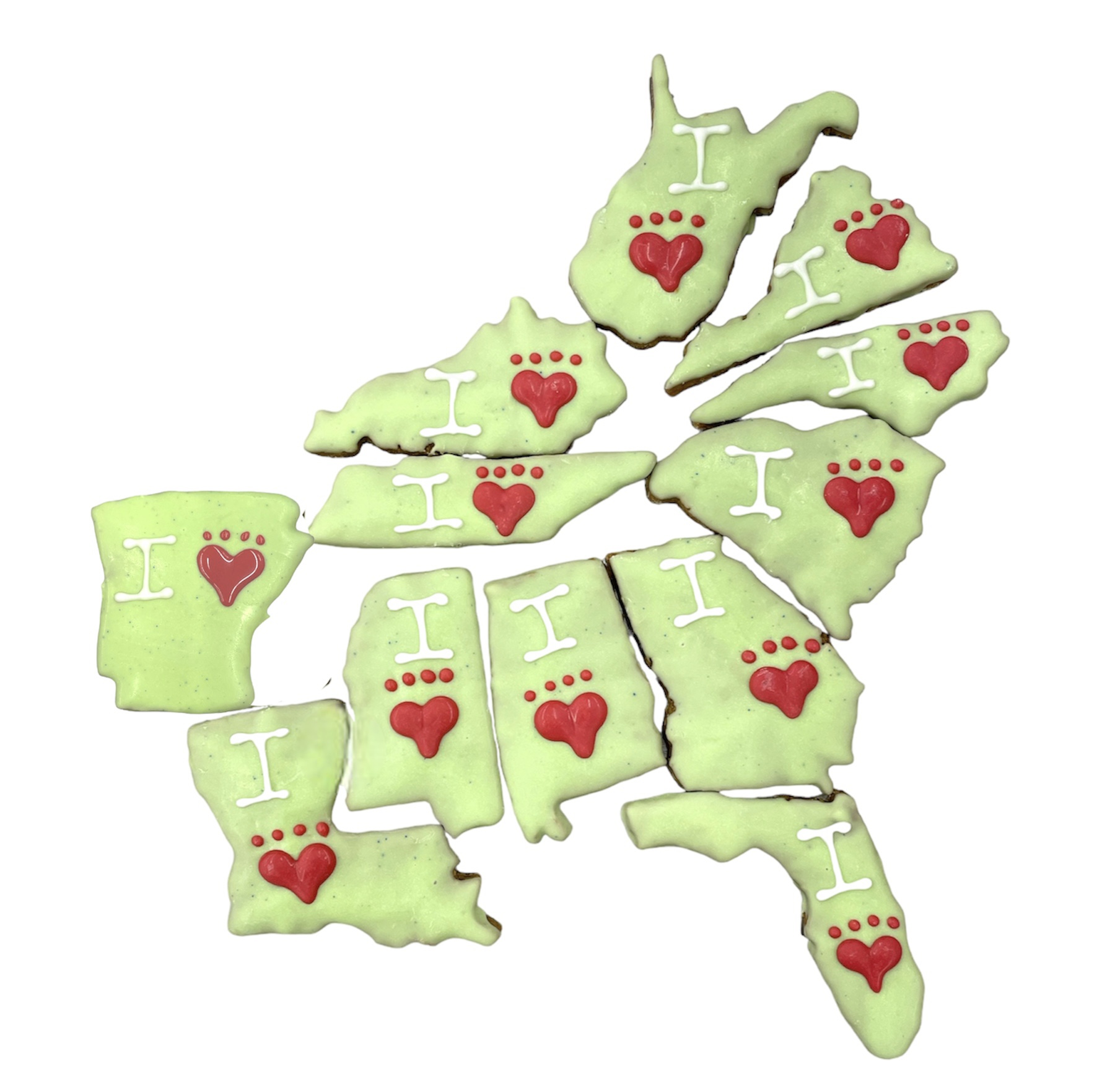 I HeartPrint My State - Tray of 12